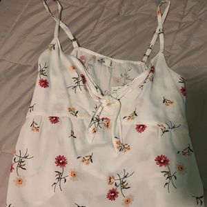 white top with flowers, flowy and super cute for summer